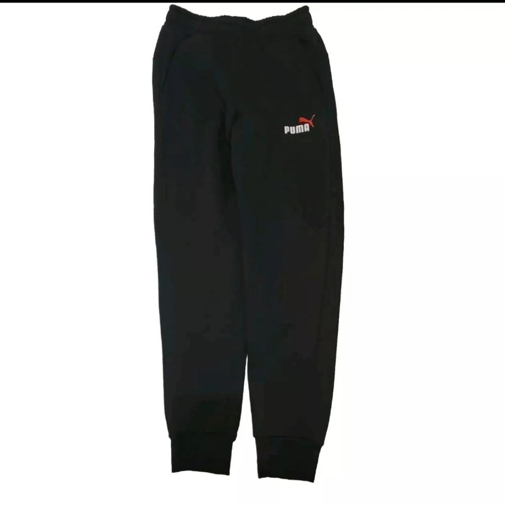 Men's puma black joggers